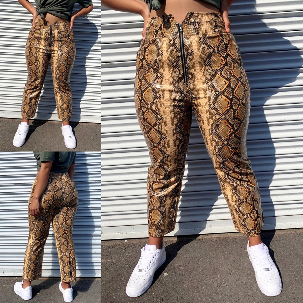 Snake Print Pants